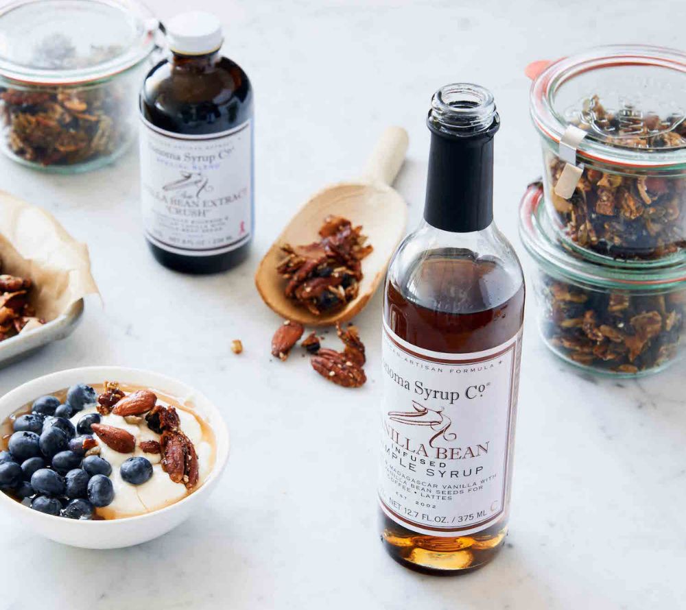 Vanilla Bean Syrup von Sonoma Syrup kaufen | aromatisch-süß mit Madagascar-Bourbon- und Tahiti-Vanilleschoten | Ideal Kaffee, Eiscreme, Joghurt