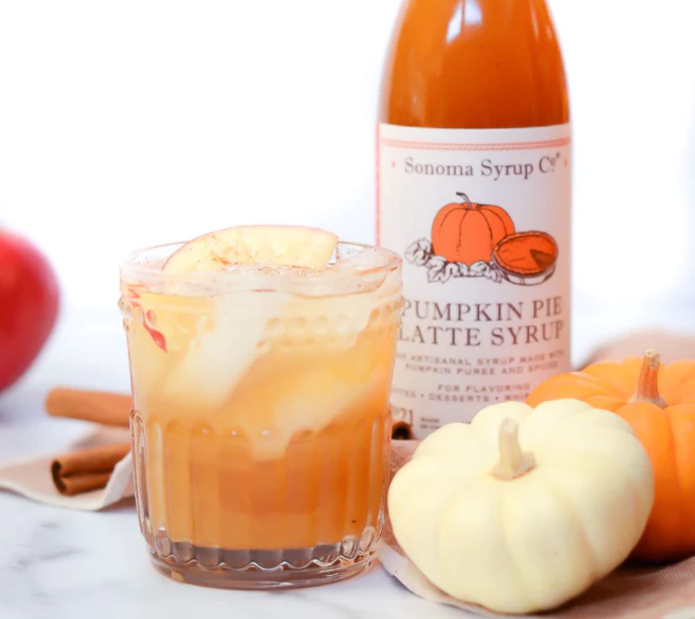 Pumpkin Pie Latte Syrup von Sonoma Syrup kaufen | traditioneller Geschmach nach Kürbiskuchen | Ideal zu Pancakes, Desserts und für Pumpkin Latte