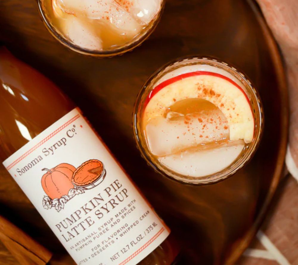 Pumpkin Pie Latte Syrup von Sonoma Syrup kaufen | traditioneller Geschmach nach Kürbiskuchen | Ideal zu Pancakes, Desserts und für Pumpkin Latte