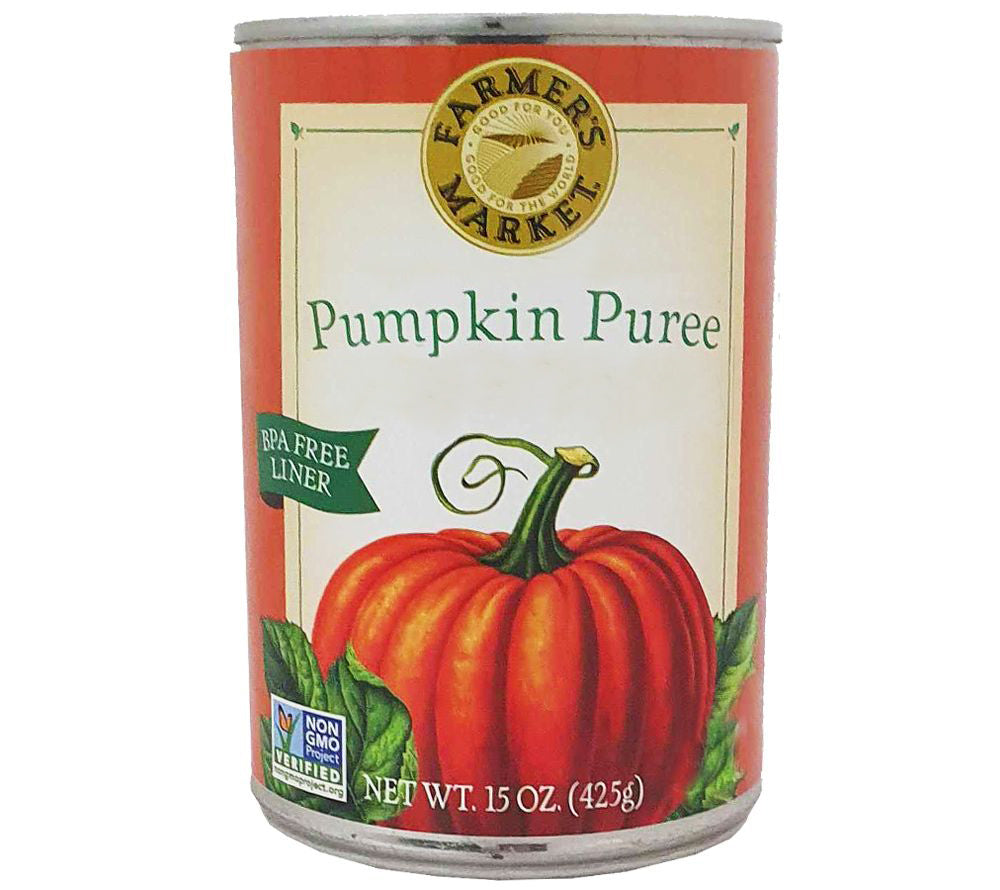 Kürbis-Püree - Pumpkin in der Dose von Farmers Market kaufen | Köstliches, amerikanisches Kürbispüree | für Kürbissuppe und Pumpkin Pie