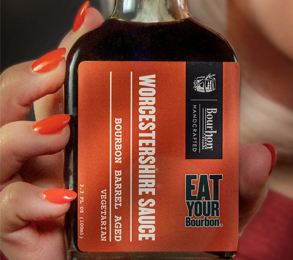 Worcestershire Sauce von Bourbon Barrel Foods kaufen | einzigartiger Geschmack, Reifung in Bourbon-Fässern | perfekt zum BBQ, Dressings, Dips