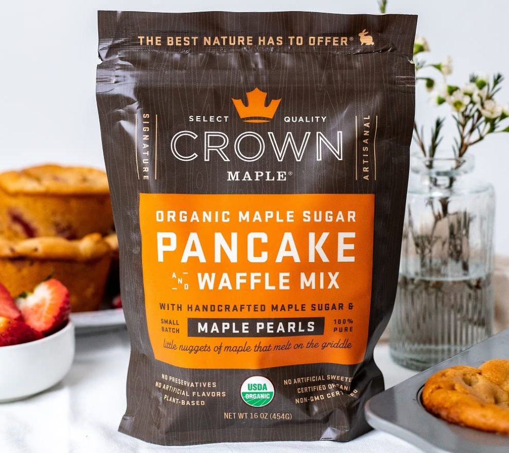 Maple Sugar Pancake & Waffle Mix in Bio-Qualität kaufen | Pancake- und Waffelmix mit Ahornsirup | Ideal fürs Frühstück