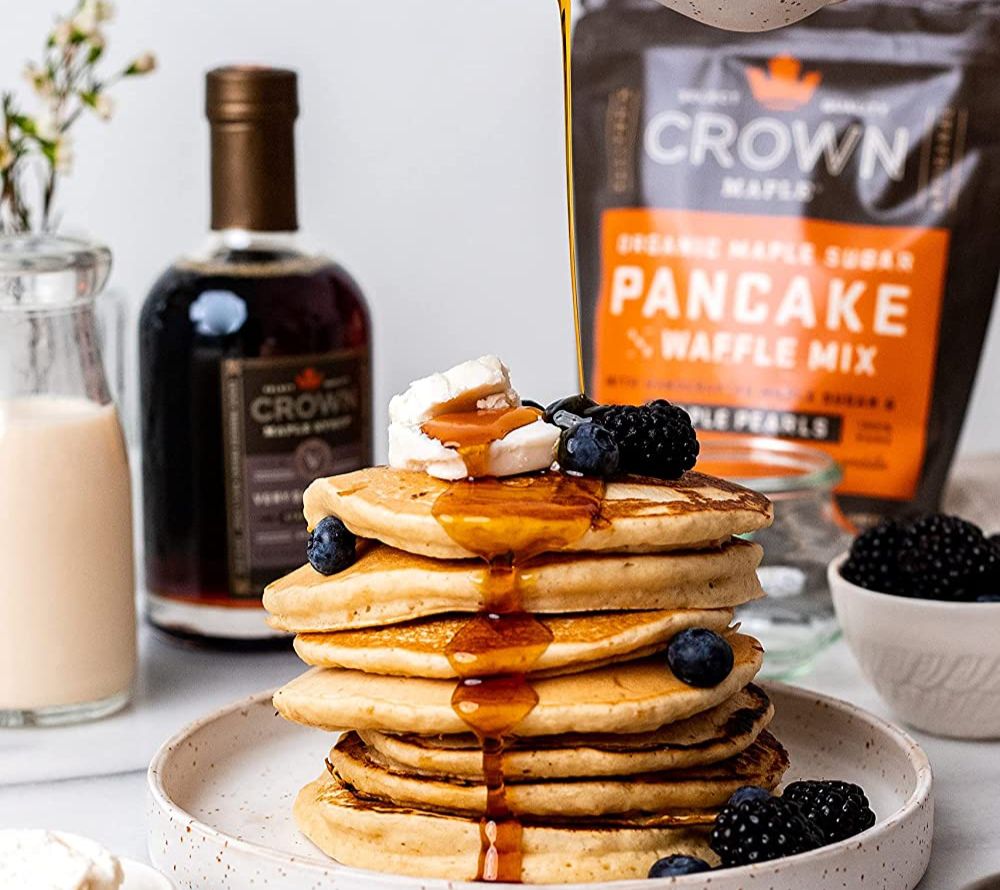 Maple Sugar Pancake & Waffle Mix in Bio-Qualität kaufen | Pancake- und Waffelmix mit Ahornsirup | Ideal fürs Frühstück