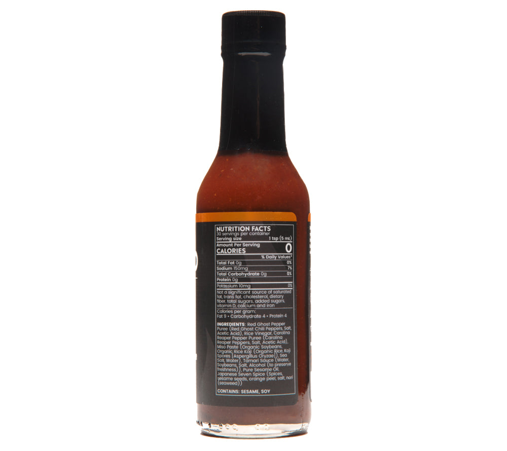 Aka Miso Ghost Reaper Hot Sauce von Bravado kaufen | Asiatisch inspirierte Hot Sauce | Ideal zu Sushi, Frühlingsrollen und Ramennudeln