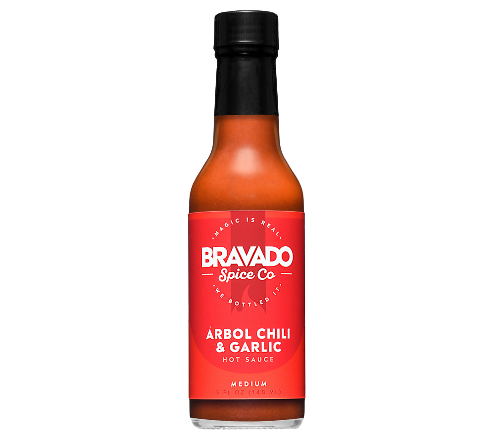 Arbol Chili & Garlic Hot Sauce von Bravado kaufen | Hot Sauce mit Árbol und Jalapeño Chilis | Ideal zu Grillfleisch und Tacos