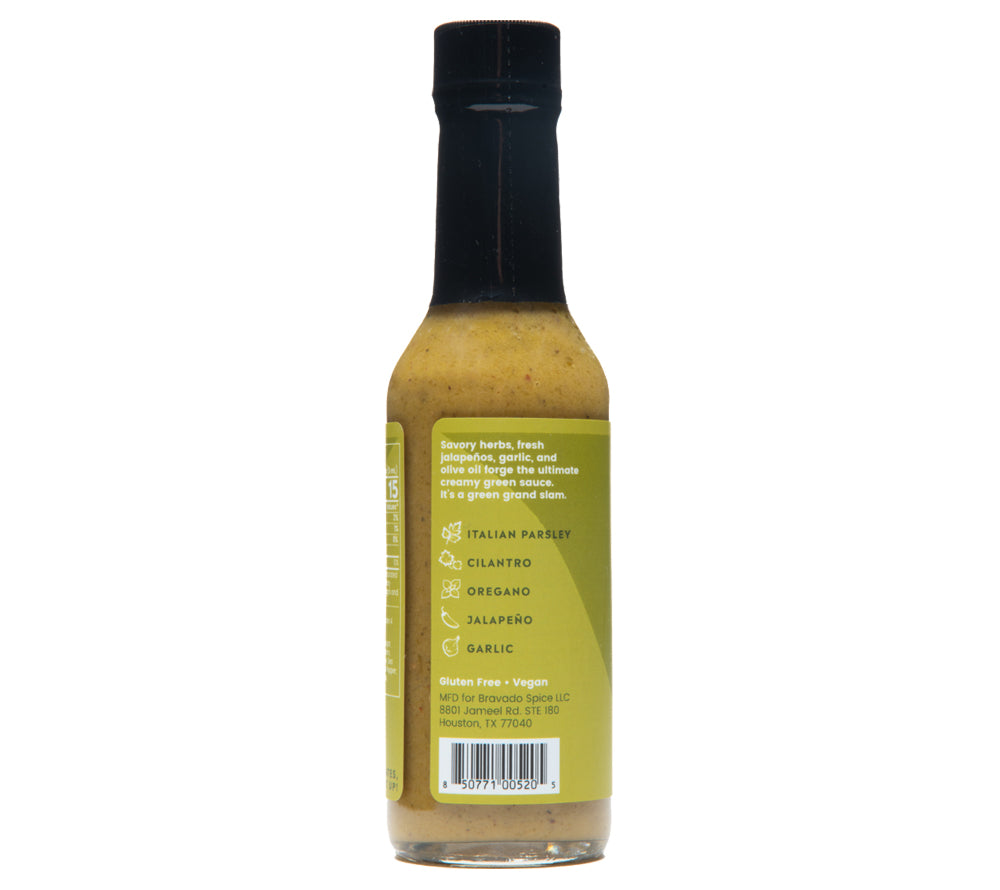 Creamy Herb & Jalapeno Hot Sauce von Bravado kaufen | Milde Hot Sauce mit Kräutern und Jalapenos | Ideal als Pestoalternative