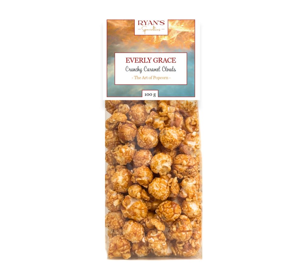 Everly Grace Popcorn Crunchy Caramel Clouds kaufen | Popcorn mit köstlicher Karamellschicht | Ideal für gemütliche Abende oder als Geschenk