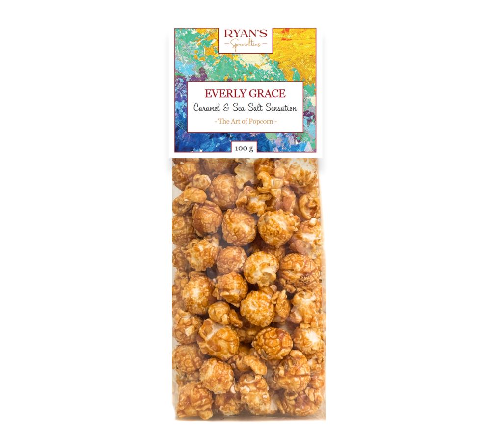Everly Grace Popcorn Caramel & Sea Salt Sensation kaufen | Karamell und Meersalz für süßen und salzigen Genuss | Ideal für Filmabende