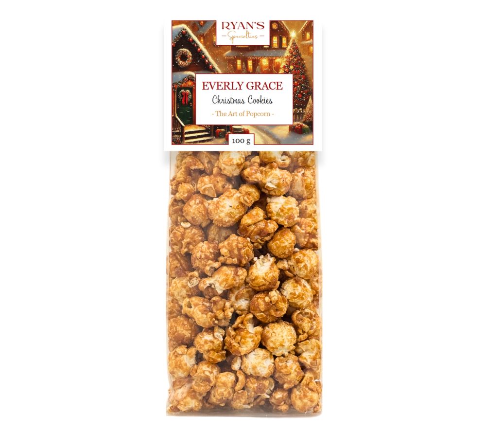 Everly Grace Christmas Cookies Popcorn kaufen | Knuspriges Popcorn mit weihnachtlichem Keks-Geschmack | Ideal als festlicher Snack oder Geschenk