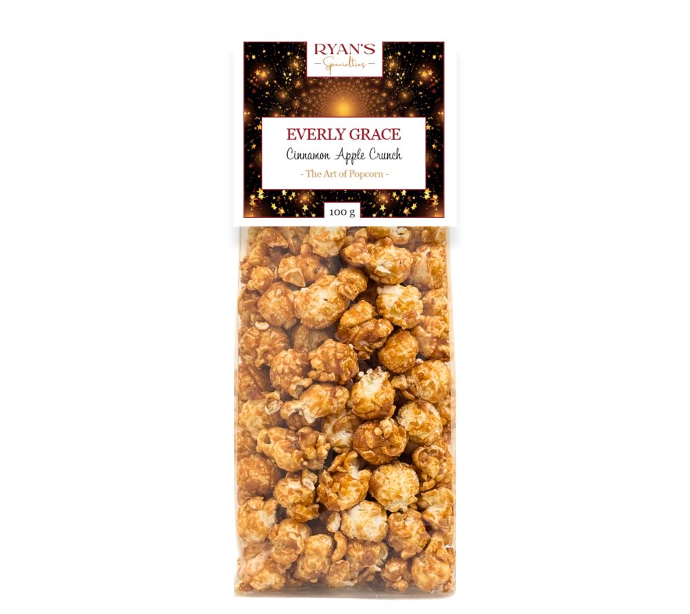Everly Grace Popcorn Cinnamon Apple Crunch kaufen | Süßes Karamell, knackige Äpfel und feiner Zimt vereint | Ideal als Snack oder Geschenk