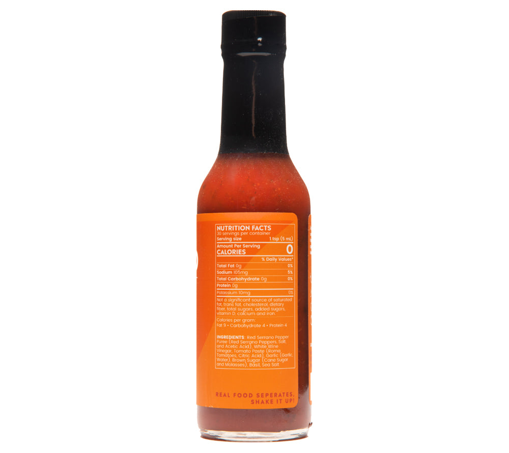 Serrano & Basil Hot Sauce von Bravado kaufen | Aromatische Hot Sauce mit Basilikum, Knoblauch und Roma Tomaten | Perfekt zu Pasta, Fleisch und Tacos