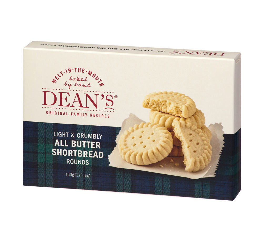 All Butter Shortbread Rounds von Dean's kaufen | Traditioneller, britischer Mürbteigklassiker | zergeht auf der Zunge | Ideal zu Tee und Kaffee