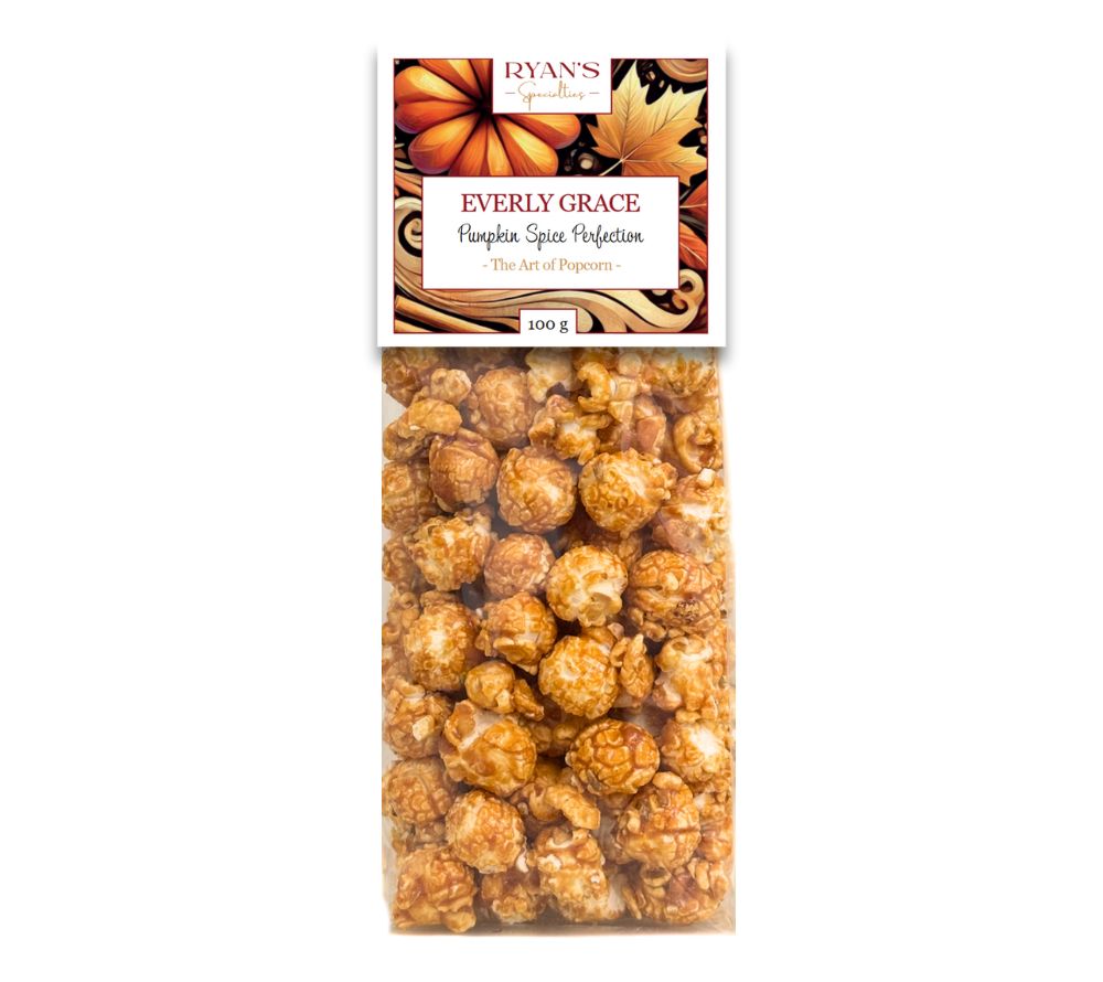 Popcorn Pumpkin Spice Perfection von Everly Grace kaufen | herbstlicher Geschmack nach Kürbis und Karamell | perfekt für den Kinoabend zu Hause