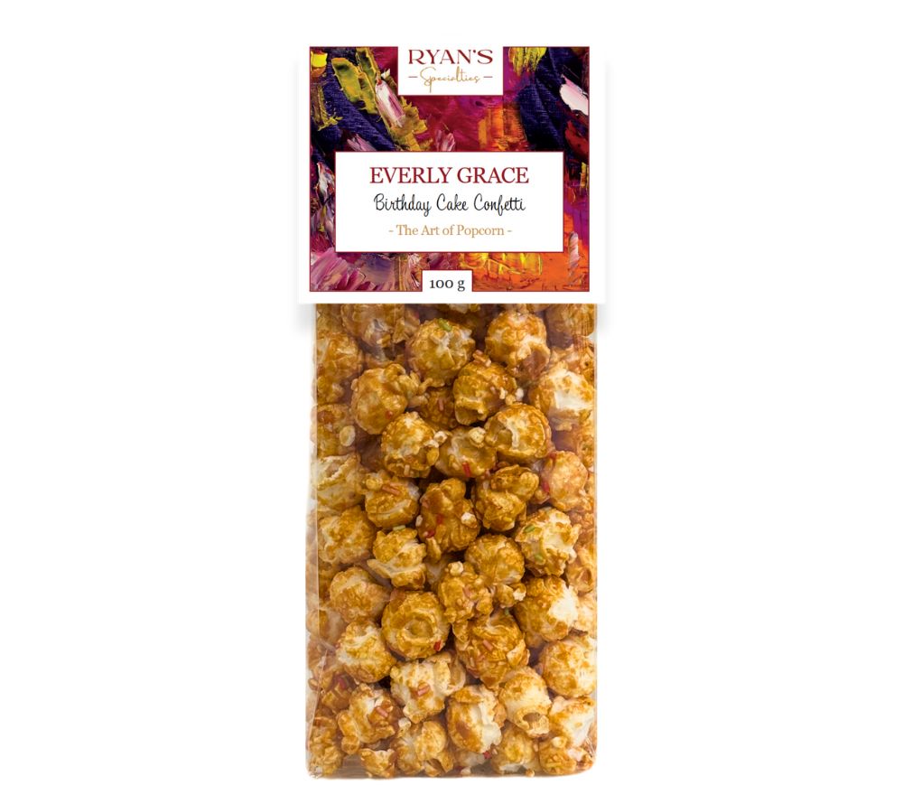 Everly Grace Popcorn Birthday Cake Confetti ✚ aus natürlichen Zutaten ✚ ohne künstliche Aromen ✚ Große Auswahl ✚ Made in Augsburg