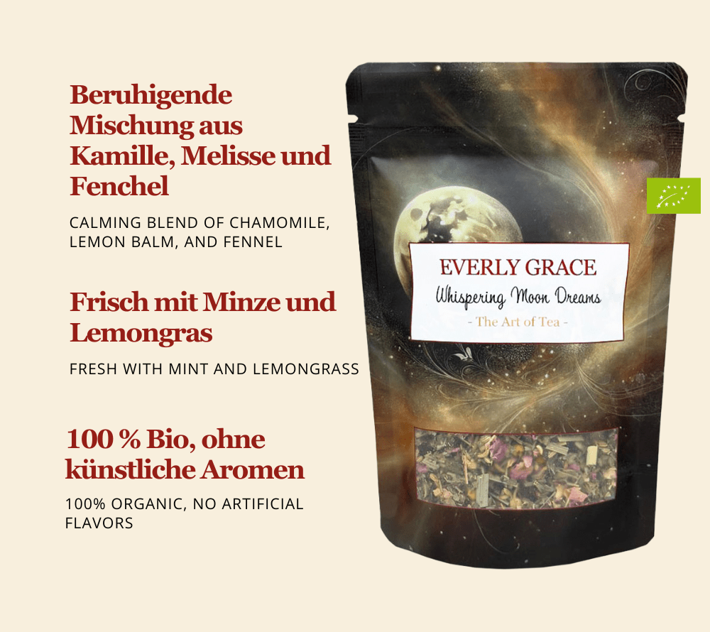 Whispering Moon Dreams Tee von Everly Grace kaufen | Finden Sie Ihren Ruhepol | wohltuende Kräutermischung | harmonische Aroma | beruhigendes Geschmackserlebnis