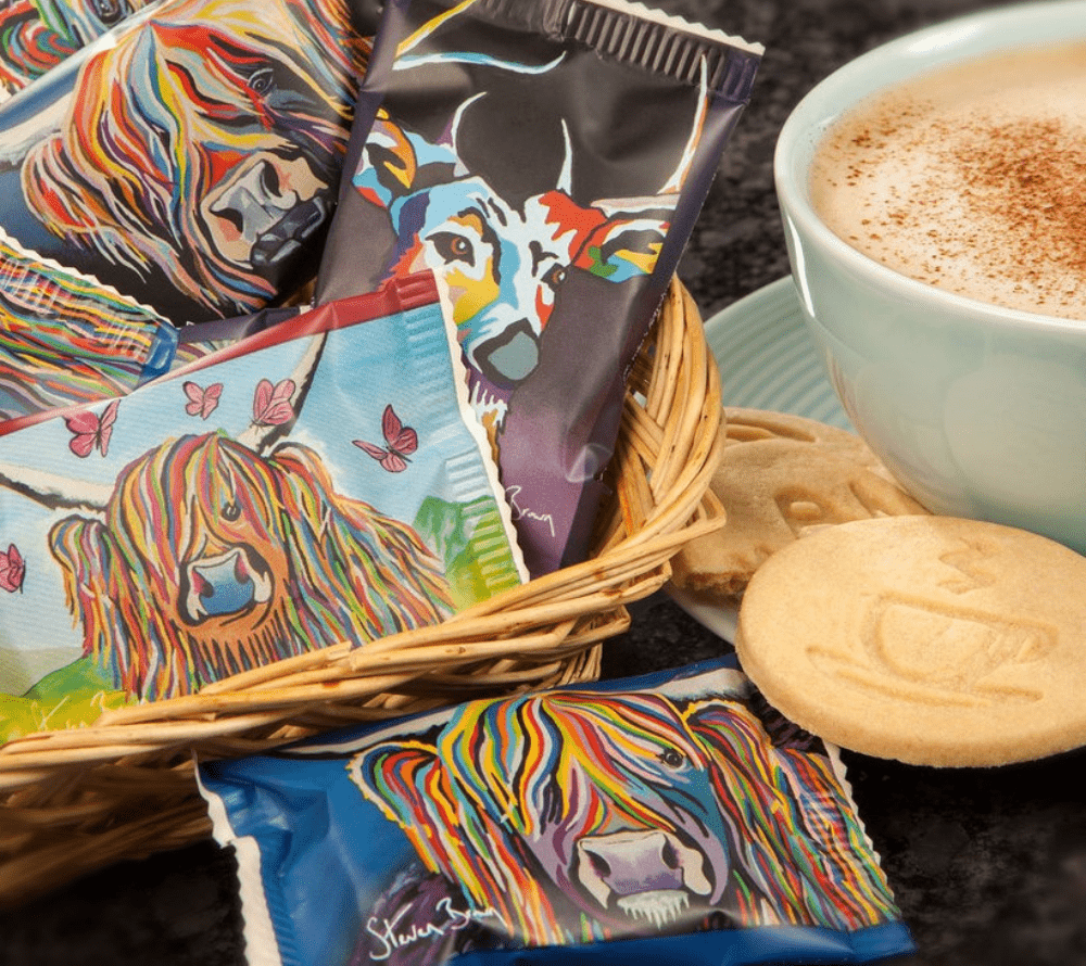 Steven Brown Art All Butter Shortbread Thins Foodservice | Handgebacken und zartschmelzend | Praktisch verpackt | Europaweiter Versand | Jetzt kaufen!