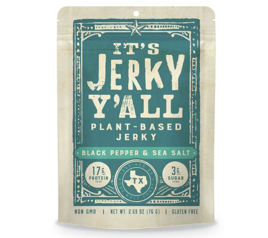 Black Pepper & Sea Salt Plant Based Jerky von All Y’Alls Foods