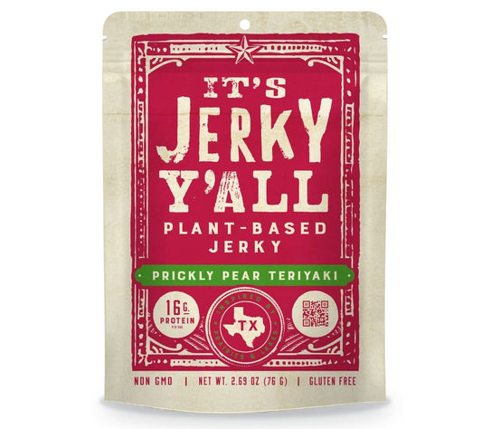 Prickly Pear Teriyaki Plant Based Jerky von All Y’Alls Foods
