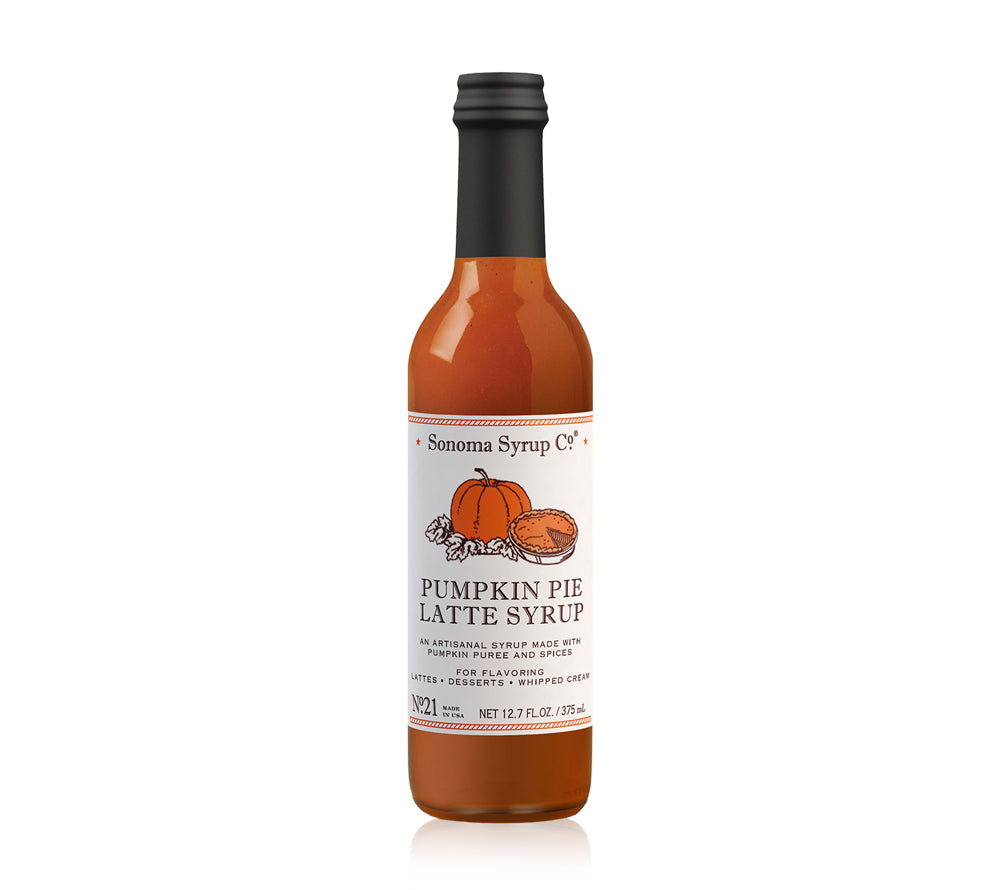Pumpkin Pie Latte Syrup von Sonoma Syrup kaufen | traditioneller Geschmach nach Kürbiskuchen | Ideal zu Pancakes, Desserts und für Pumpkin Latte