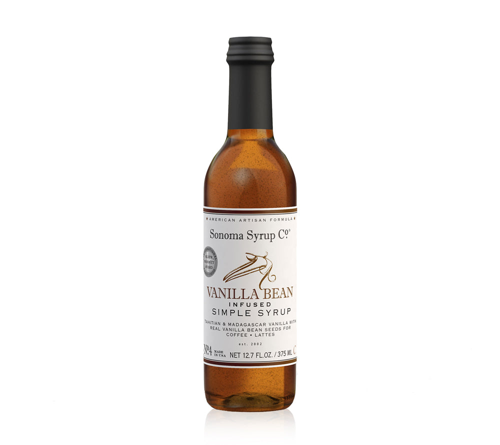 Vanilla Bean Syrup von Sonoma Syrup kaufen | aromatisch-süß mit Madagascar-Bourbon- und Tahiti-Vanilleschoten | Ideal Kaffee, Eiscreme, Joghurt