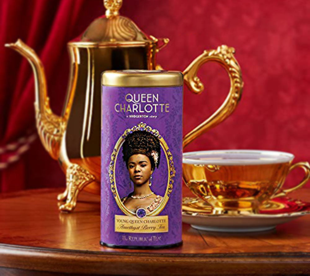 Young Queen Charlotte Amethyst Berry Tea von The Republic of Tea kaufen | Orange und Hibiskus Tee | Ideal für Teeliebhaber und Serienfans