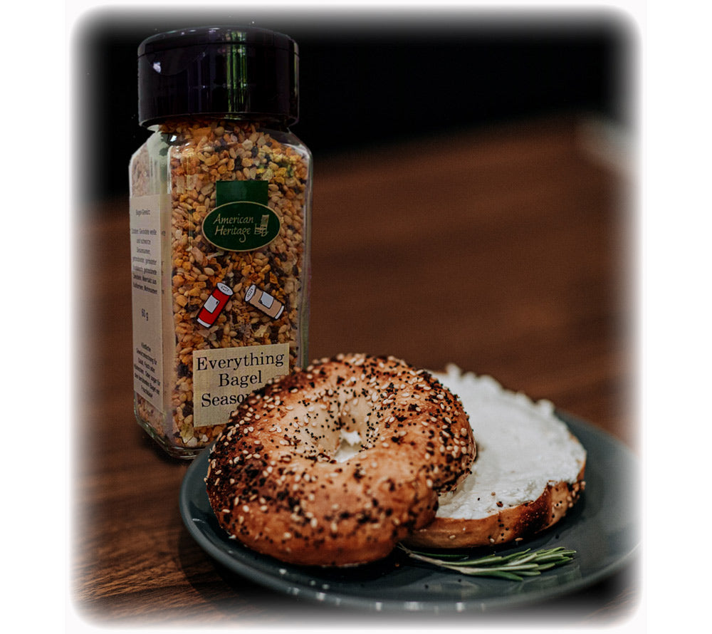 Everything Bagel Gewürz von American Heritage kaufen | Beliebtes, kultiges Bagel Gewürz | Ideal für Frischkäse, Sandwiches und weitere Gerichte