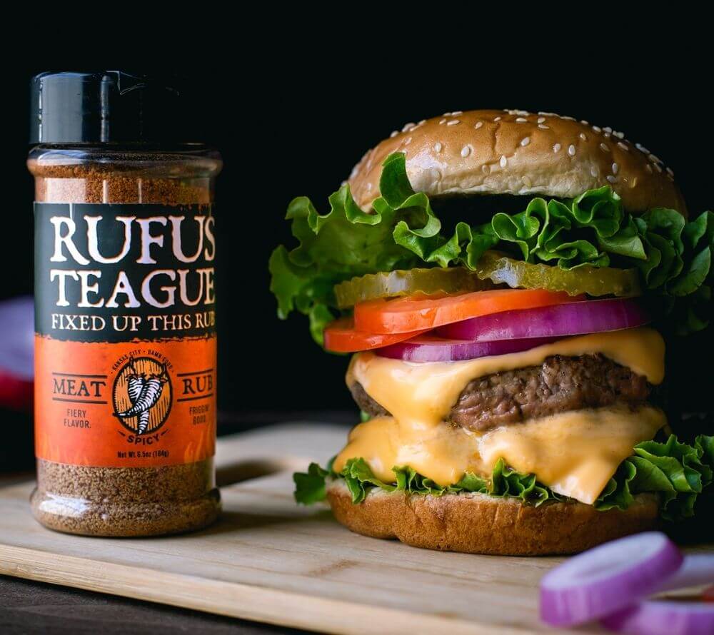 Spicy Meat Rub BBQ von Rufus Teague kaufen | Universelles scharfes Barbecuegewürz | Perfekt zu Schweine, Hähnchen, Rind oder Fisch