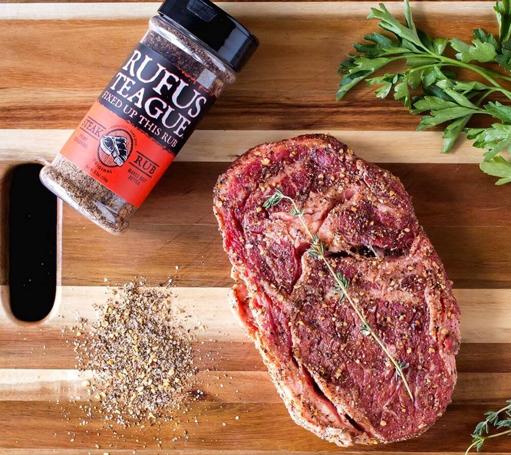 Steak Rub Gewürz von Rufus Teague kaufen | Klassisches Steakgewürz | Perfekt für Rindfleisch, Schweinefleisch und Hähnchen
