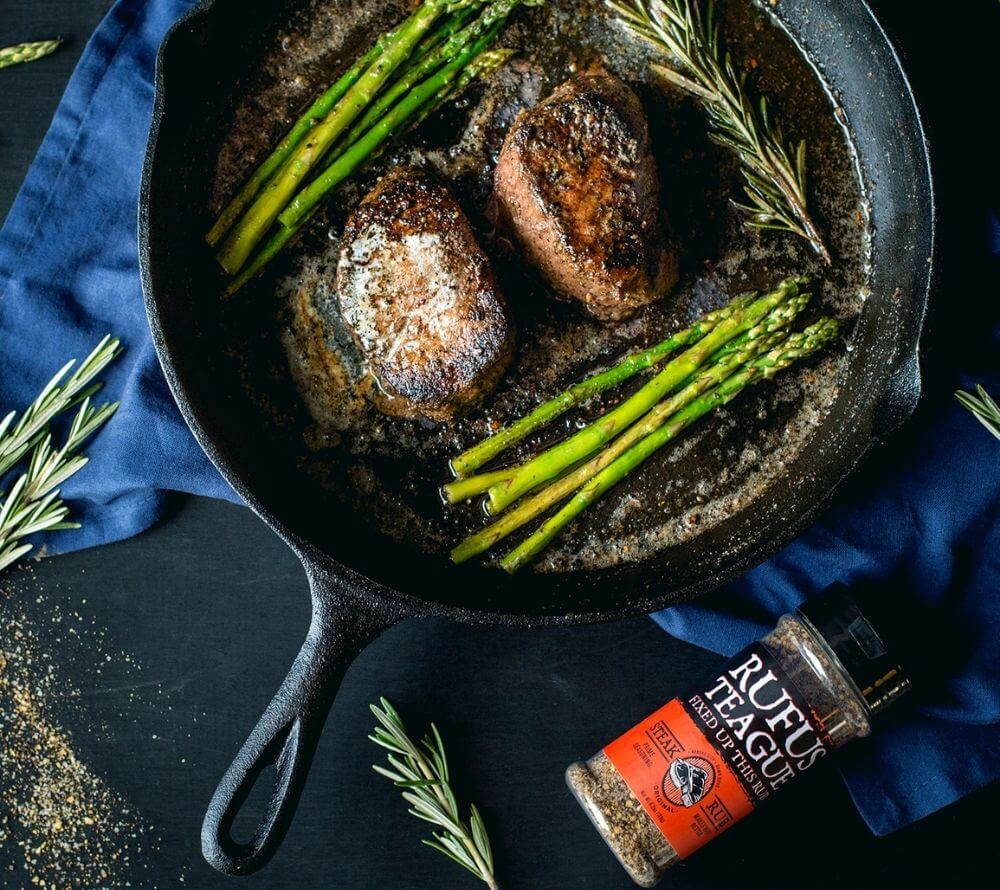 Steak Rub Gewürz von Rufus Teague kaufen | Klassisches Steakgewürz | Perfekt für Rindfleisch, Schweinefleisch und Hähnchen