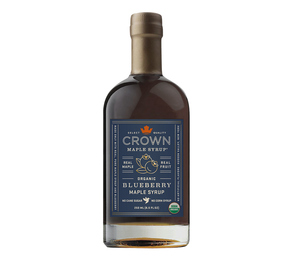 Blueberry Ahornsirup von Crown Maple kaufen | Ahornsirup mit fruchtiger Blaubeere | Perfekt zu Pancakes, Waffeln, Verfeinern von Dressings uvm