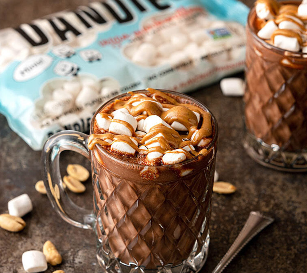 Dandies Marshmallows - Mini Vanilla (vegan) kaufen | Bestseller | Vegane Mini Vanille Marshmallows | Ideal zum Backen, Naschen, für Heißen Kakao