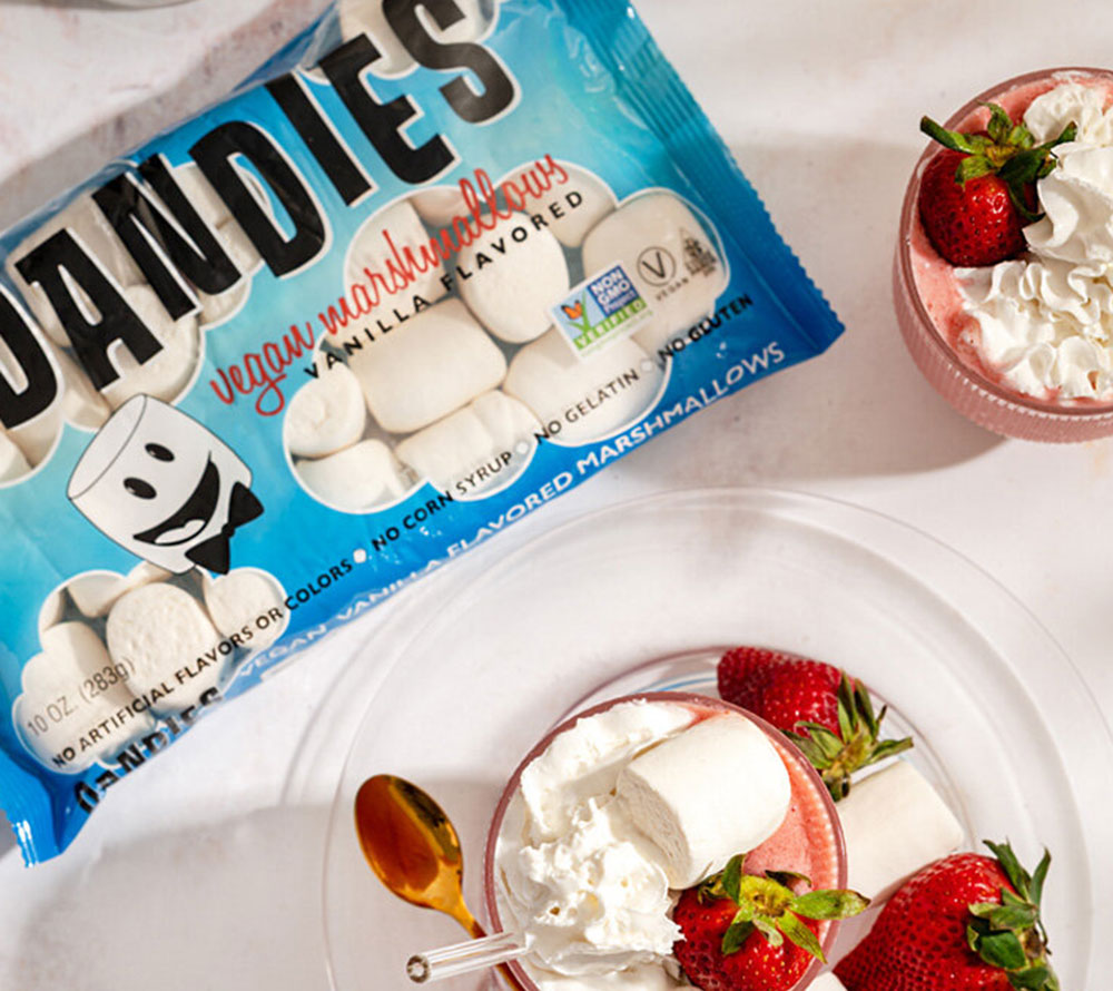 Dandies Marshmallows - Vanilla (vegan) kaufen | Bestseller | Vegane Vanille Marshmallows | Ideal für S'mores, zum Backen oder zum Naschen