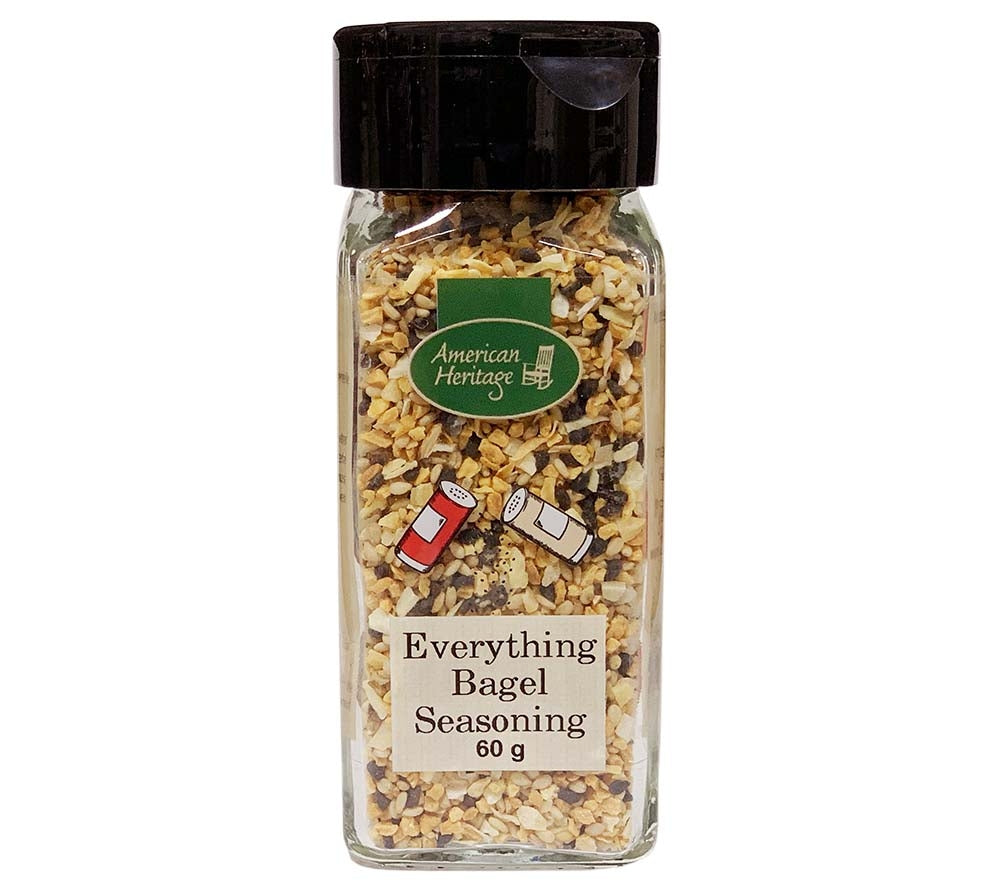 Everything Bagel Gewürz von American Heritage kaufen | Beliebtes, kultiges Bagel Gewürz | Ideal für Frischkäse, Sandwiches und weitere Gerichte