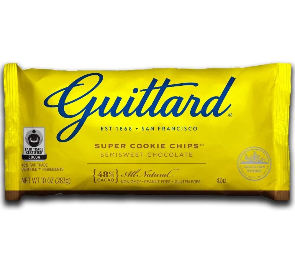Chocolate Chips Super Cookie von Guittard kaufen | Edle Chocolate Chips zum Backen | Ideal für Cookies, Muffins, Kuchen oder zum Naschen