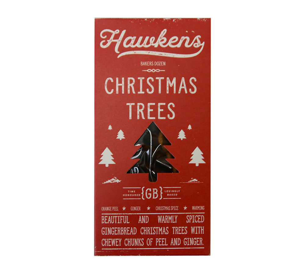 Christmas Trees von Hawkens Gingerbread kaufen | Traditionelles Ingwergebäck mit dem perfekten Biss | Ideal zu Kaffee oder Tee