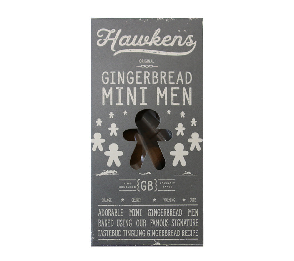 Gingerbread Men Mini von Hawkens Gingerbread kaufen | Lebkuchenmänner als Ingwerkekse im Miniformat | Ideal zu Kaffee oder Tee