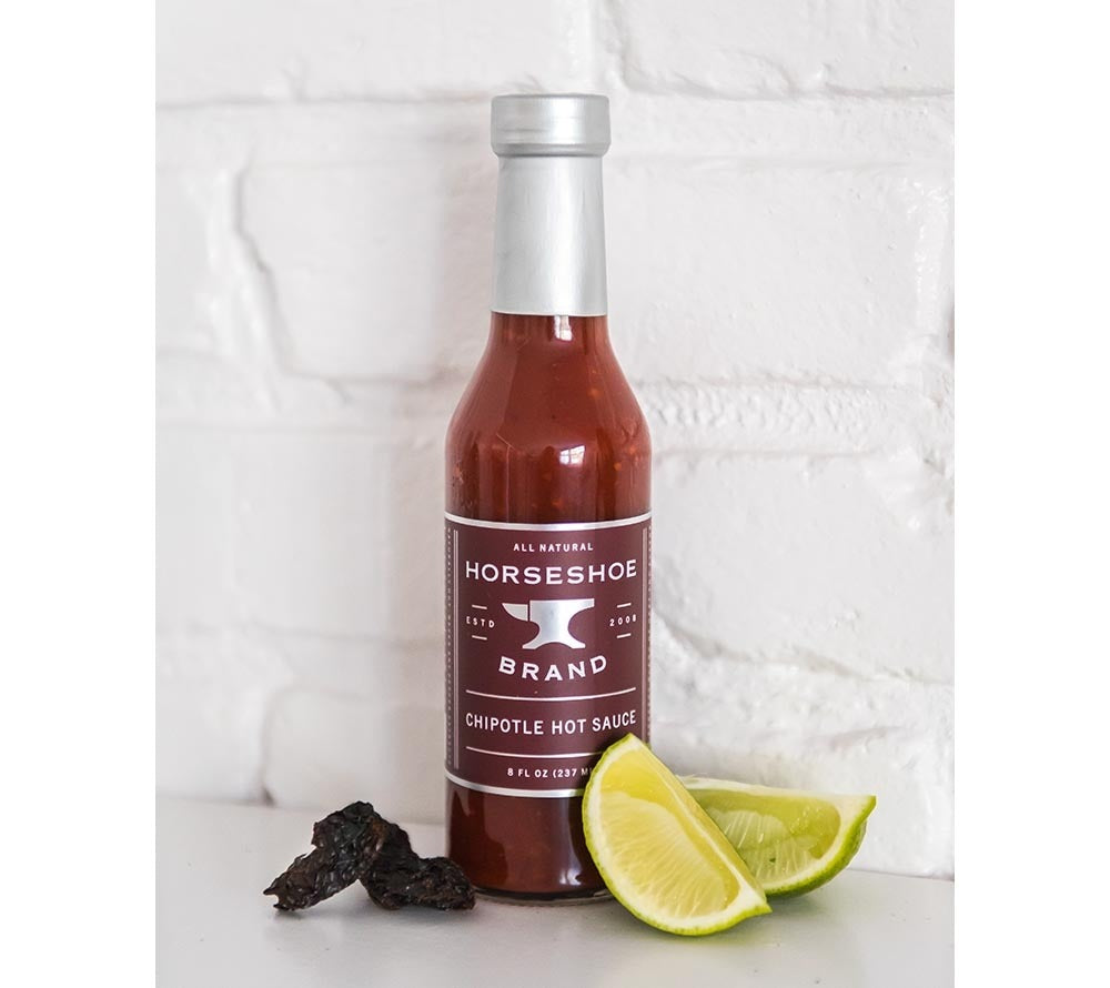 Chipotle Hot Sauce von Horseshoe Brand kaufen | Kräftige Hot Sauce mit Chipotle | Perfekt für Eintöpfe und Suppen