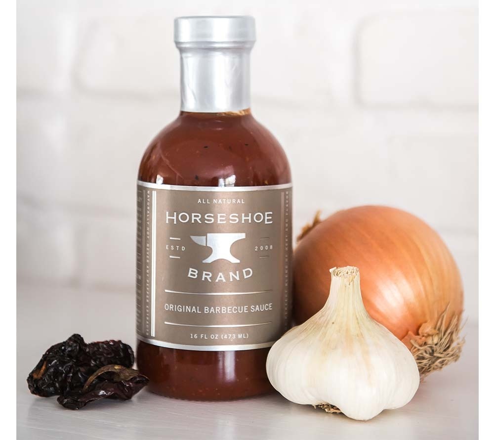 Original Barbecue Sauce von Horseshoe Brand kaufen | Aromatische Barbecue Sauce, herzhaft, leicht scharf | Perfekt zu Fleisch oder Gemüse