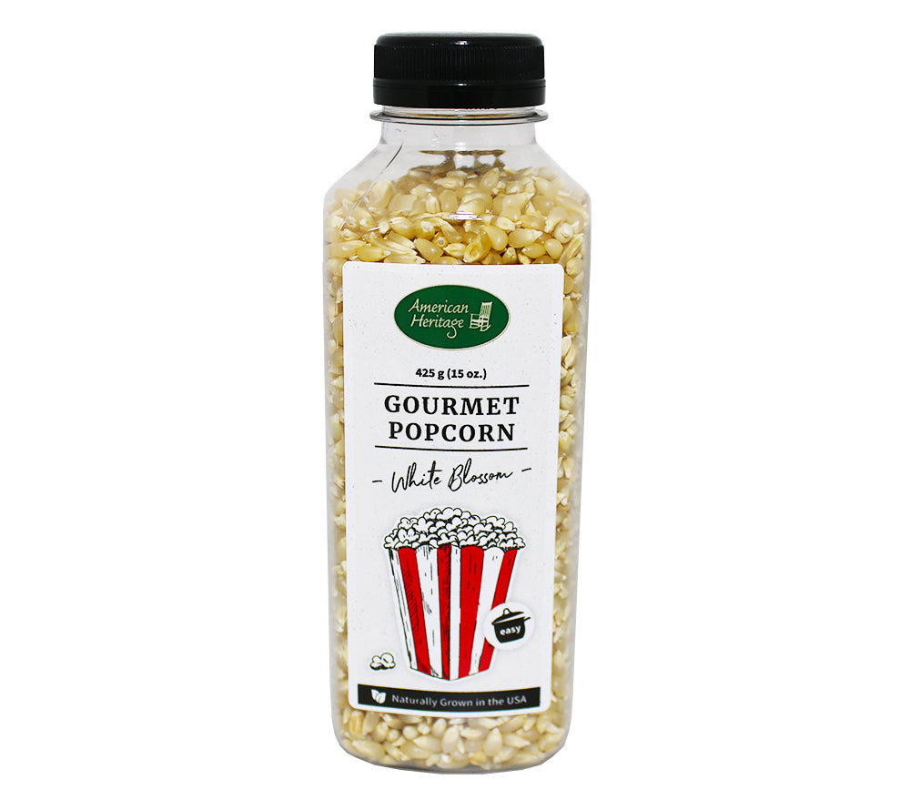 White Blossom Gourmet-Popcorn kaufen | Zartes, kleines Popcorn ohne Schalen | Perfekt für einen Filmeabend