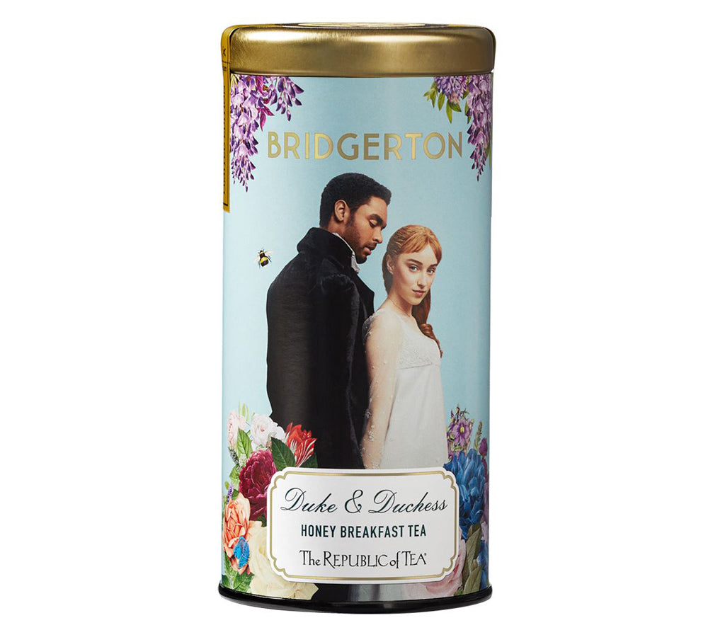 Bridgerton Duke & Duchess Honey Breakfast Tea von The Republic of Tea kaufen | Schwarztee mit Brombeer und Honig | Idealer Frühstückstee