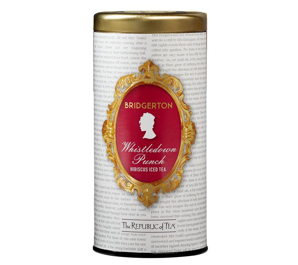 Bridgerton Whistledown Punch Hibiscus Iced Tea von The Republic of Tea kaufen | Hibiskus, Rooibos-Tee | Ideal für den Nachmittagstee