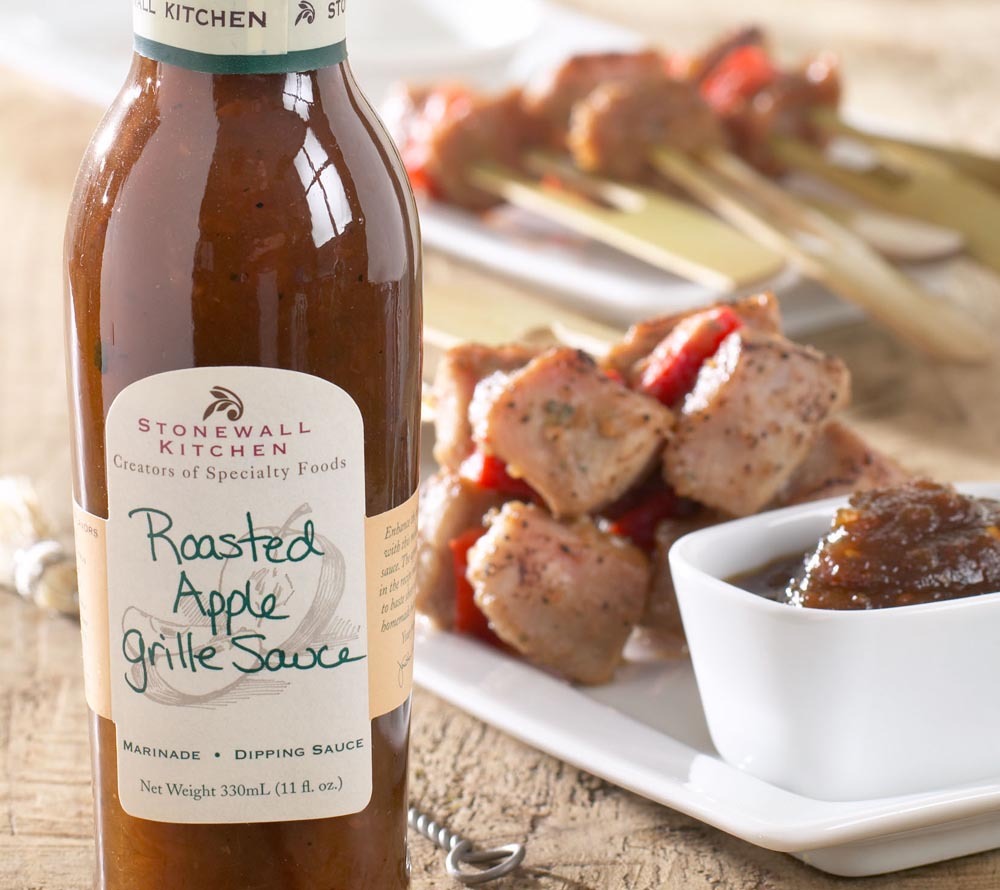 Roasted Apple Grille Sauce von Stonewall Kitchen kaufen | geröstete Apfelstücke, milde Zwiebeln | Erstklassig für Fondue, Hühnchen und Käse