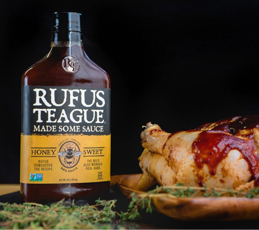 Honey Sweet BBQ-Sauce von Rufus Teague kaufen | Mild-rauchige Barbecuesauce mit Honig | Perfekt zu Burger, Sandwiches oder zu Fleisch