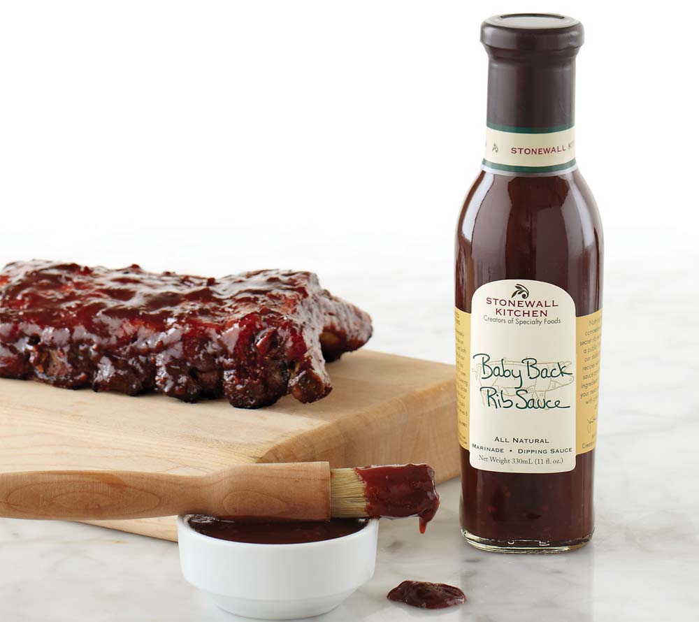 Baby Back Rib Sauce von Stonewall Kitchen kaufen | Bestseller | sanf-rauchig, mild-würzig | Perfekt für Rippchen und Hähnchenschenkel