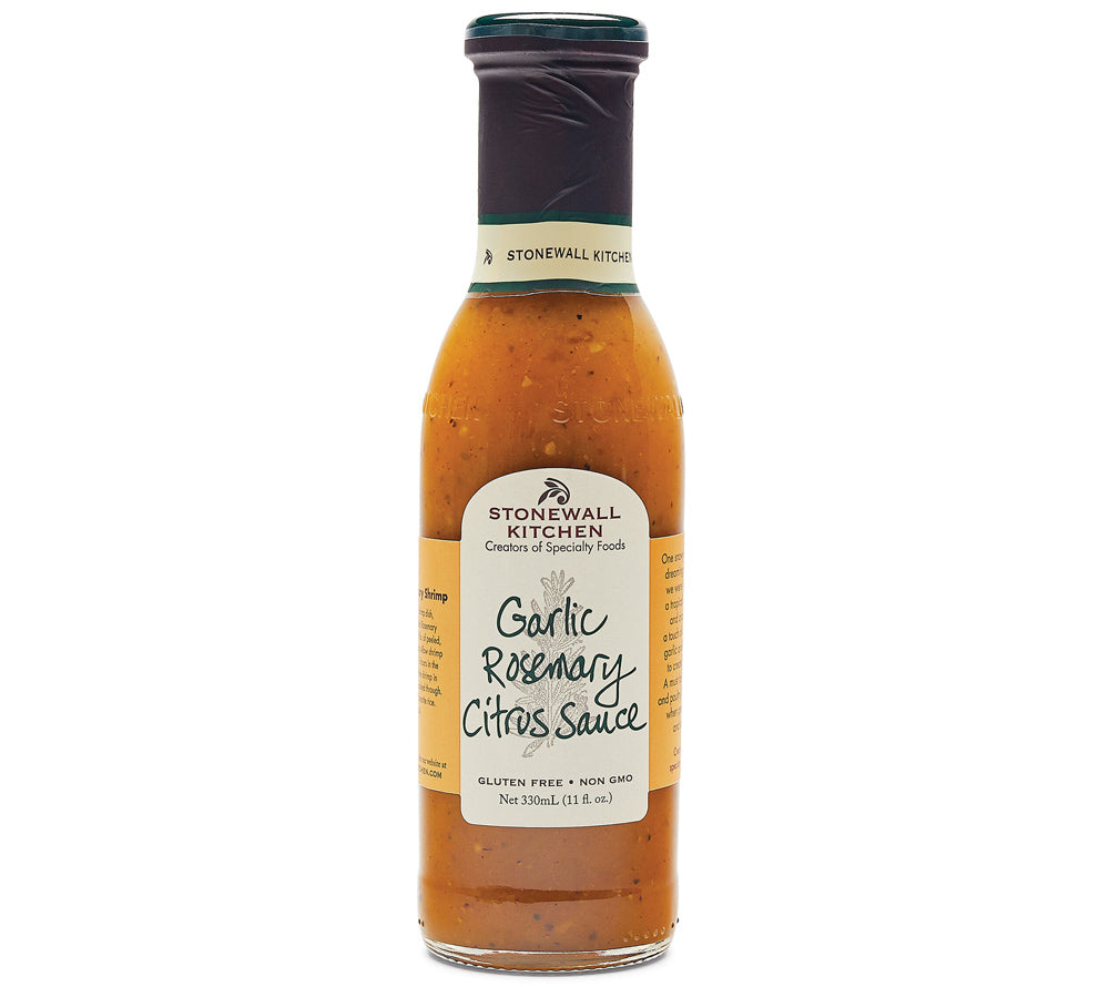 Garlic Rosemary Citrus Sauce von Stonewall Kitchen kaufen | Bestseller | fruchtige Ananas, Ingwer und Curry | Perfekt für Fisch und Geflügel
