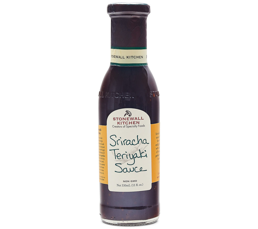 Sriracha Teriyaki Sauce von Stonewall Kitchen kaufen | angenehm pikante Sojasauce, leichte Süße | Zum Marinieren und Glasieren, Wok-Gerichte