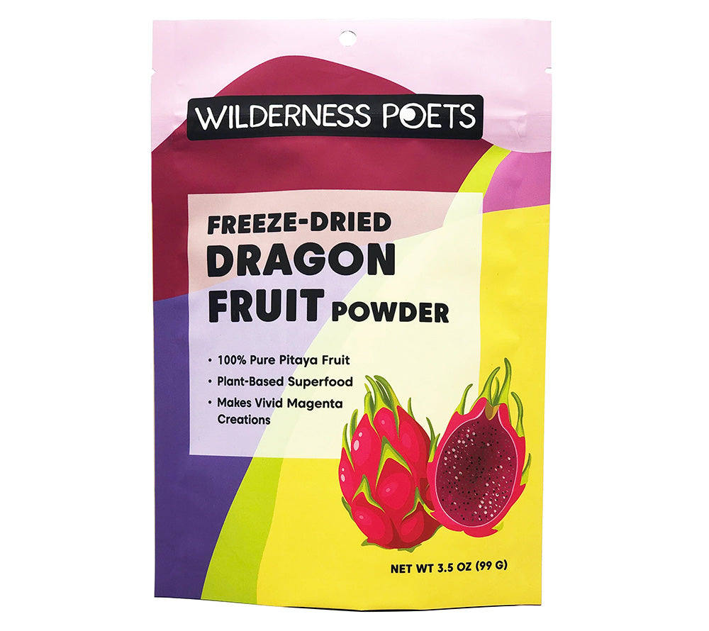 Dragon Fruit Powder 3.5 oz kaufen | Drachenfrucht-Getränkepulver | Ideal als Getränk oder in Smoothies, Joghurt und Müsli