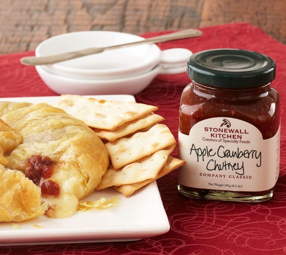 Apple Cranberry Chutney von Stonewall Kitchen kaufen | fruchtig-süßer Geschmack reifer Äpfel | Harmoniert mit Fleisch, Käse und Sandwiches