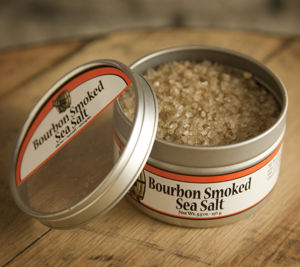 Bourbon Smoked Sea Salt - Rauchsalz von Bourbon Barrel Foods kaufen | Geräuchertes Meersalz | Ideal zu Fleisch, Gemüse, auf frischen Blattsalaten