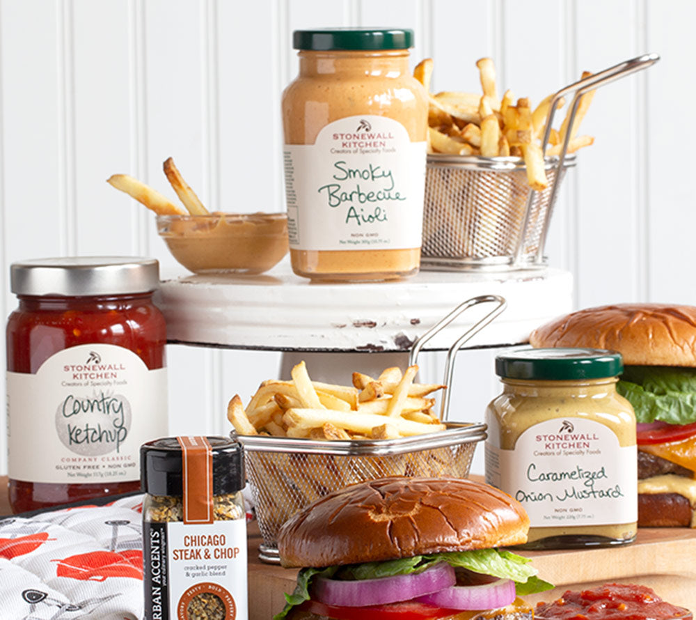 Caramelized Onion Mustard von Stonewall Kitchen kaufen | würziger Dijon Senf mit karamellisierten Zwiebeln | Ideal zu Sandwiches, Burger, Hotdogs